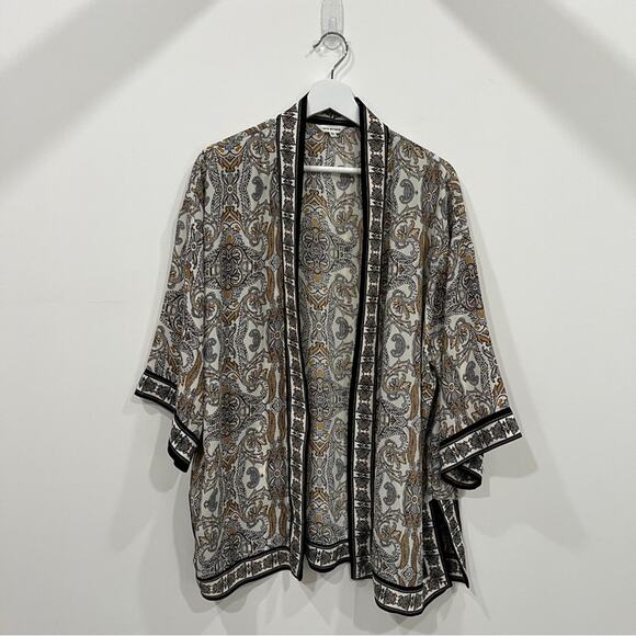 Max Studio Print Kimono - Picture 1 of 6